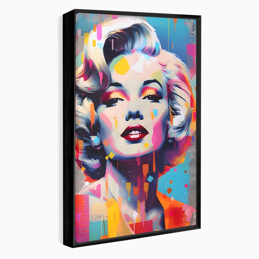 Tablou Canvas Premium LuxCanva® A1484, Lady Marilyn Monroe , Living, Vedeta, Frumusete, Model, Actrita, Dormitor, Culori Vibrante