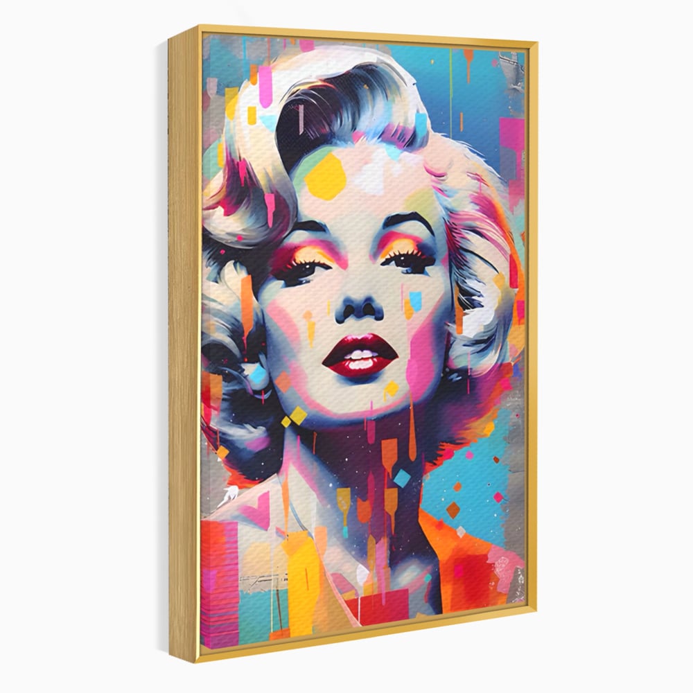 Tablou Canvas Premium LuxCanva® A1484, Lady Marilyn Monroe , Living, Vedeta, Frumusete, Model, Actrita, Dormitor, Culori Vibrante