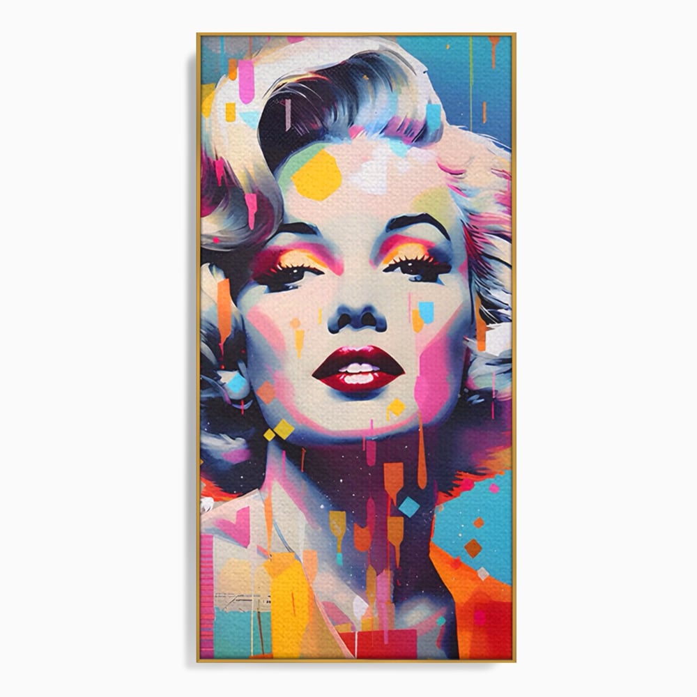 Tablou Canvas Premium LuxCanva® A1484, Lady Marilyn Monroe , Living, Vedeta, Frumusete, Model, Actrita, Dormitor, Culori Vibrante