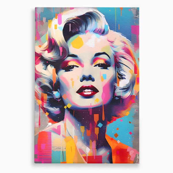 Tablou Canvas Premium LuxCanva® A1484, Lady Marilyn Monroe , Living, Vedeta, Frumusete, Model, Actrita, Dormitor, Culori Vibrante