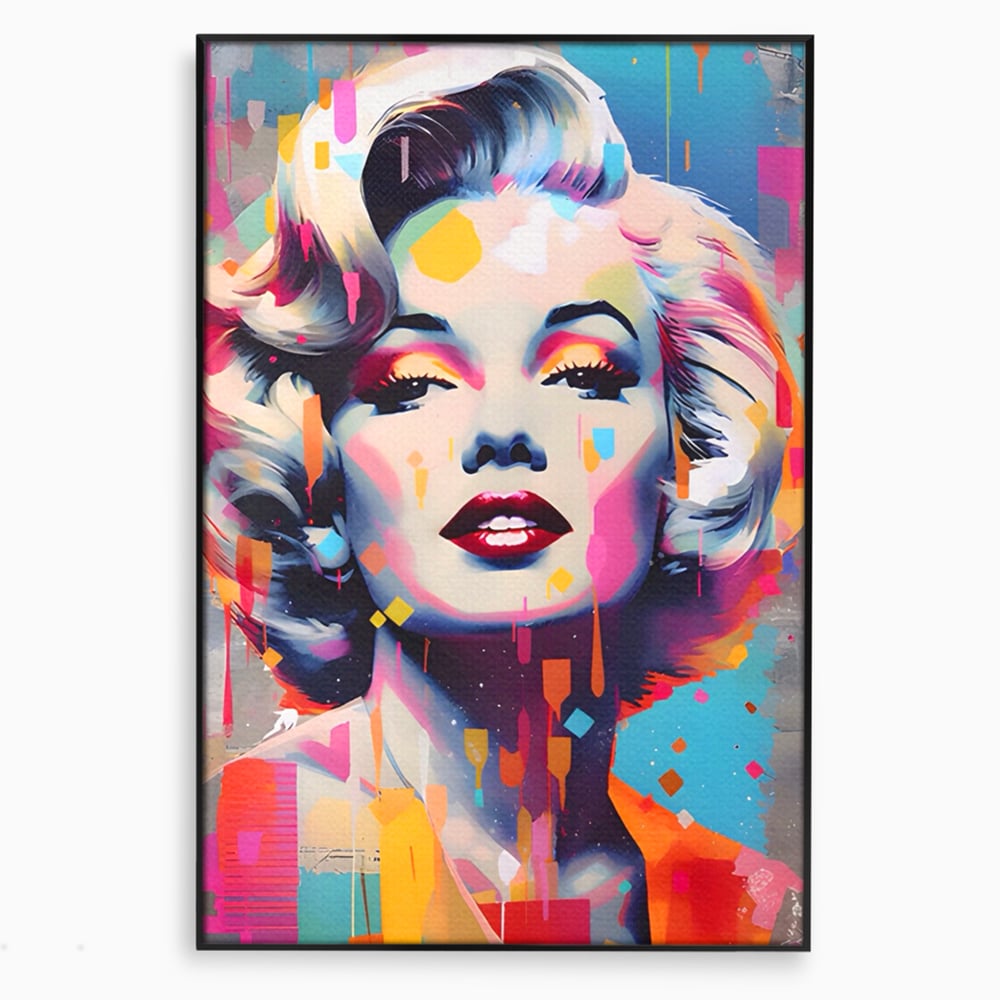 Tablou Canvas Premium LuxCanva® A1484, Lady Marilyn Monroe , Living, Vedeta, Frumusete, Model, Actrita, Dormitor, Culori Vibrante