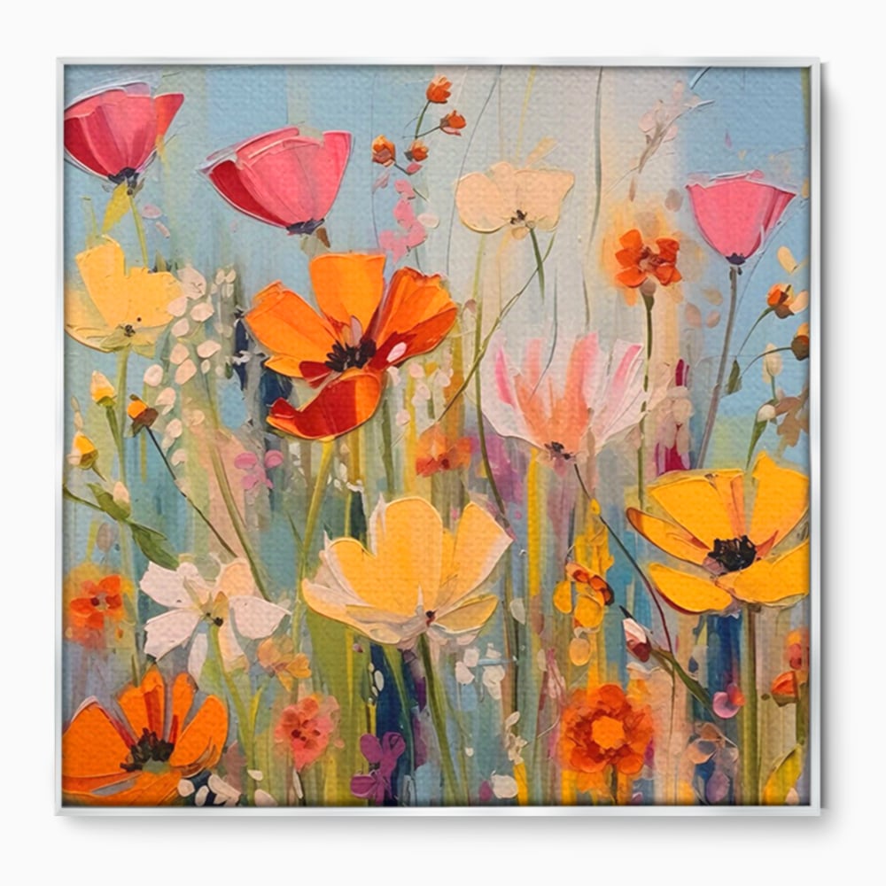 Tablou Canvas Premium LuxCanva® A1486, Revelatie Florala , Living, Flori, Culori, Primavara, Dormitor, Culori Vibrante