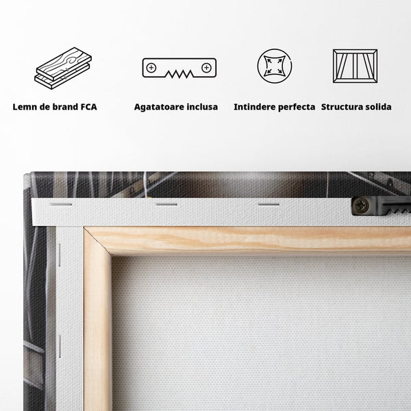 Tablou Canvas Premium LuxCanva® A1487, Single Children , Living, Copil, Balon, Galben, Pod, Dormitor, Culori Vibrante