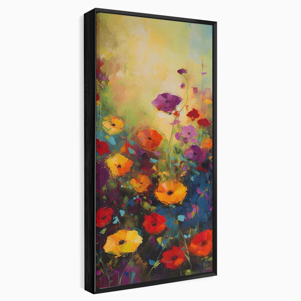 Tablou Canvas Premium LuxCanva® A1488, Forme Florale , Room, Plante, Primavara, Camp, Natura, Dormitor, Culori Vibrante