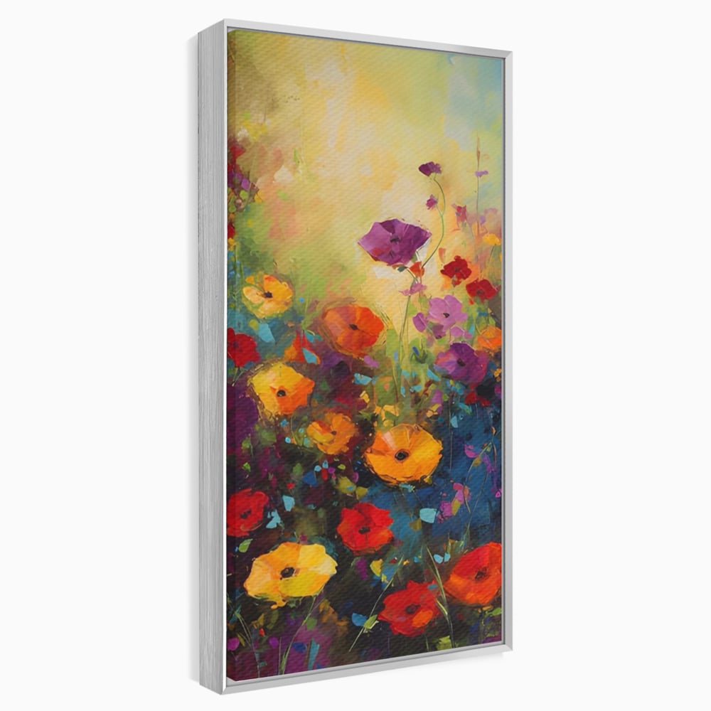 Tablou Canvas Premium LuxCanva® A1488, Forme Florale , Room, Plante, Primavara, Camp, Natura, Dormitor, Culori Vibrante