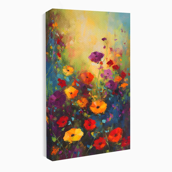 Tablou Canvas Premium LuxCanva® A1488, Forme Florale , Room, Plante, Primavara, Camp, Natura, Dormitor, Culori Vibrante