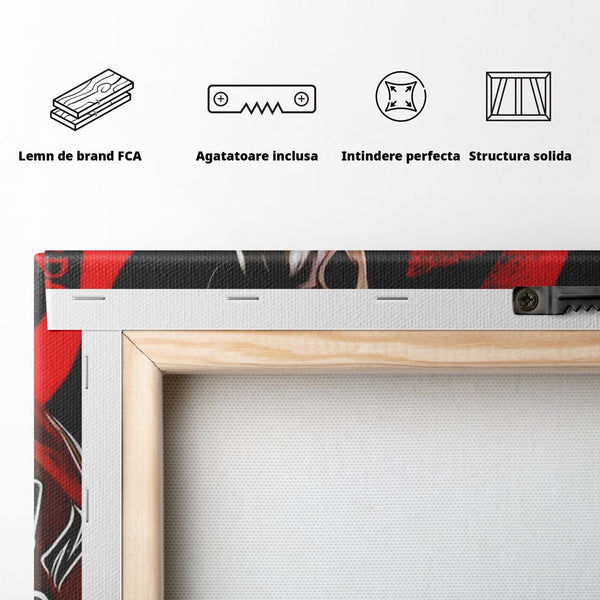 Tablou Canvas Premium, LuxCanva® A1490, Jordan23 , Room, Baschet, NBA, Sportiv, Personalitati, Club Sportiv, Culori Vibrante