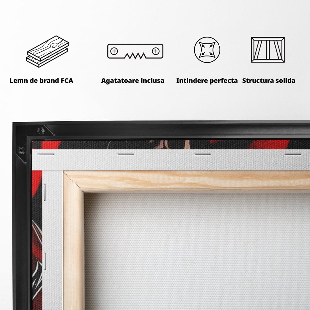 Tablou Canvas Premium, LuxCanva® A1490, Jordan23 , Room, Baschet, NBA, Sportiv, Personalitati, Club Sportiv, Culori Vibrante