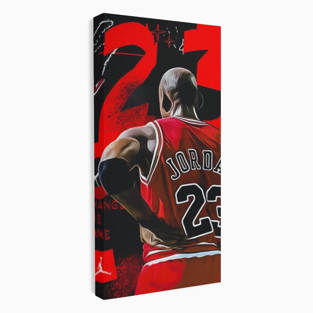 Tablou Canvas Premium, LuxCanva® A1490, Jordan23 , Room, Baschet, NBA, Sportiv, Personalitati, Club Sportiv, Culori Vibrante