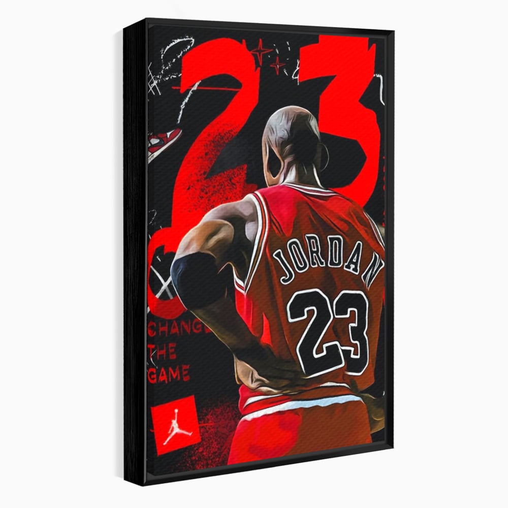 Tablou Canvas Premium, LuxCanva® A1490, Jordan23 , Room, Baschet, NBA, Sportiv, Personalitati, Club Sportiv, Culori Vibrante