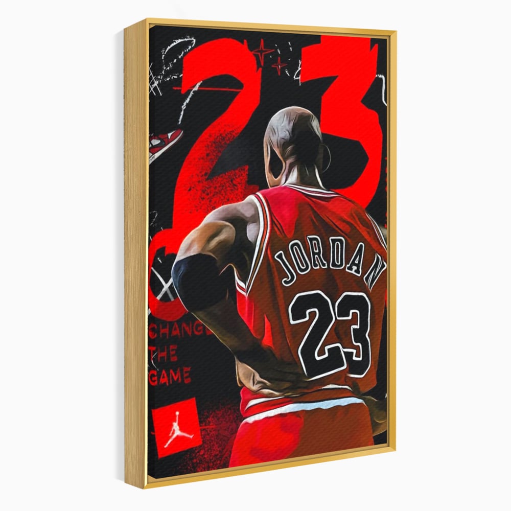 Tablou Canvas Premium, LuxCanva® A1490, Jordan23 , Room, Baschet, NBA, Sportiv, Personalitati, Club Sportiv, Culori Vibrante
