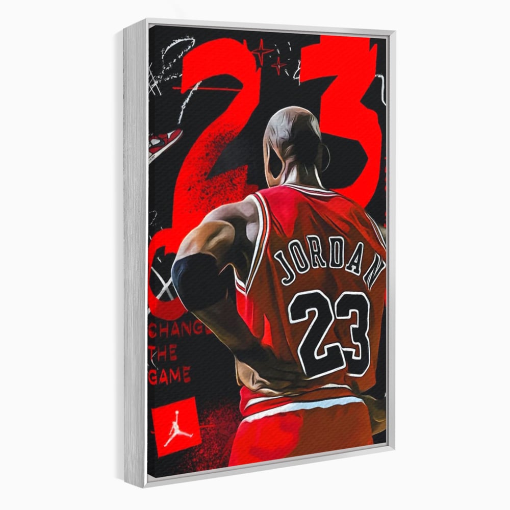 Tablou Canvas Premium, LuxCanva® A1490, Jordan23 , Room, Baschet, NBA, Sportiv, Personalitati, Club Sportiv, Culori Vibrante