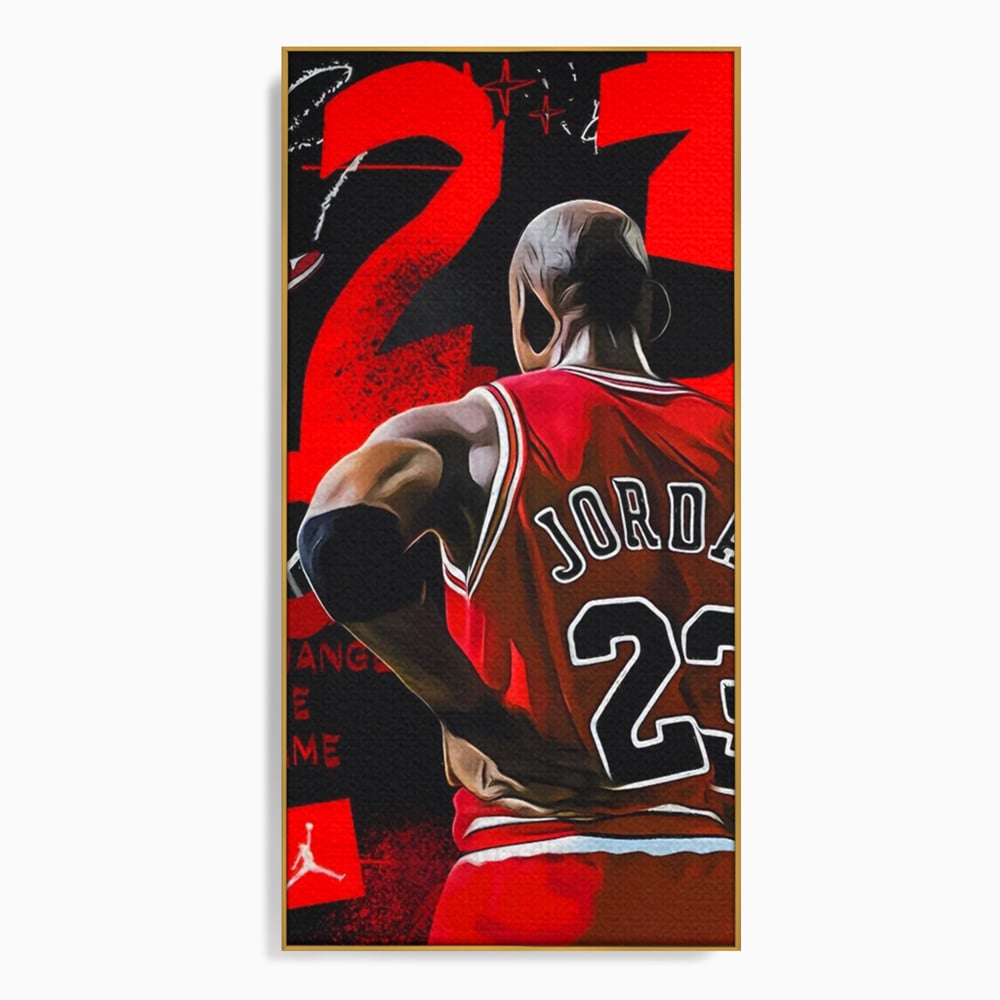 Tablou Canvas Premium, LuxCanva® A1490, Jordan23 , Room, Baschet, NBA, Sportiv, Personalitati, Club Sportiv, Culori Vibrante