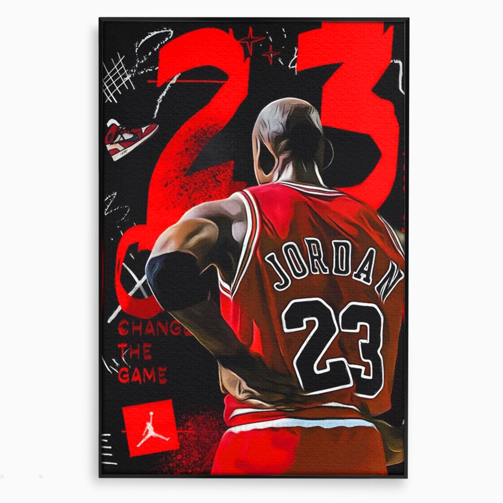 Tablou Canvas Premium, LuxCanva® A1490, Jordan23 , Room, Baschet, NBA, Sportiv, Personalitati, Club Sportiv, Culori Vibrante