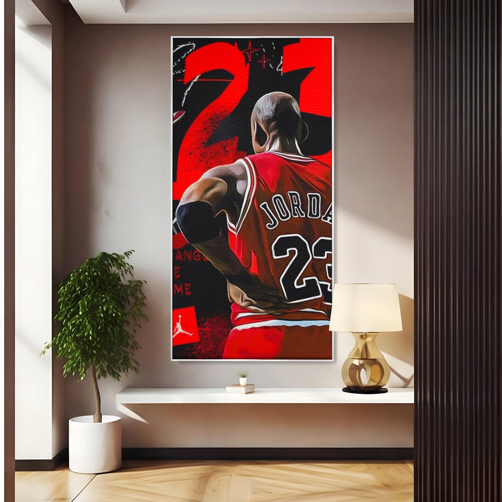 Tablou Canvas Premium, LuxCanva® A1490, Jordan23 , Room, Baschet, NBA, Sportiv, Personalitati, Club Sportiv, Culori Vibrante