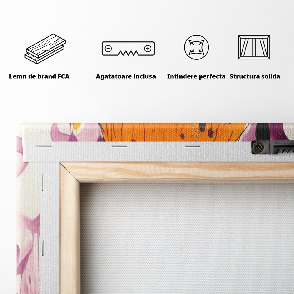 Tablou Canvas Premium LuxCanva® A1491, Women Style , Room, Moda, Frumusete, Stil Vestimentar, Dormitor, Culori Vibrante