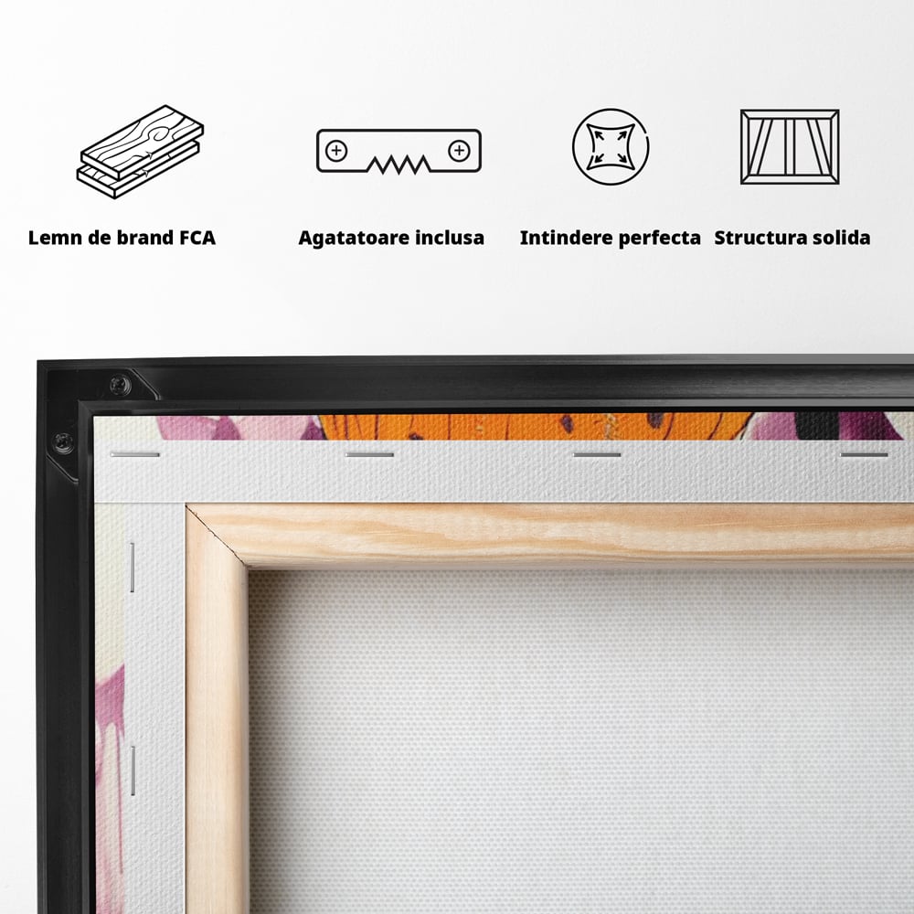Tablou Canvas Premium LuxCanva® A1491, Women Style , Room, Moda, Frumusete, Stil Vestimentar, Dormitor, Culori Vibrante