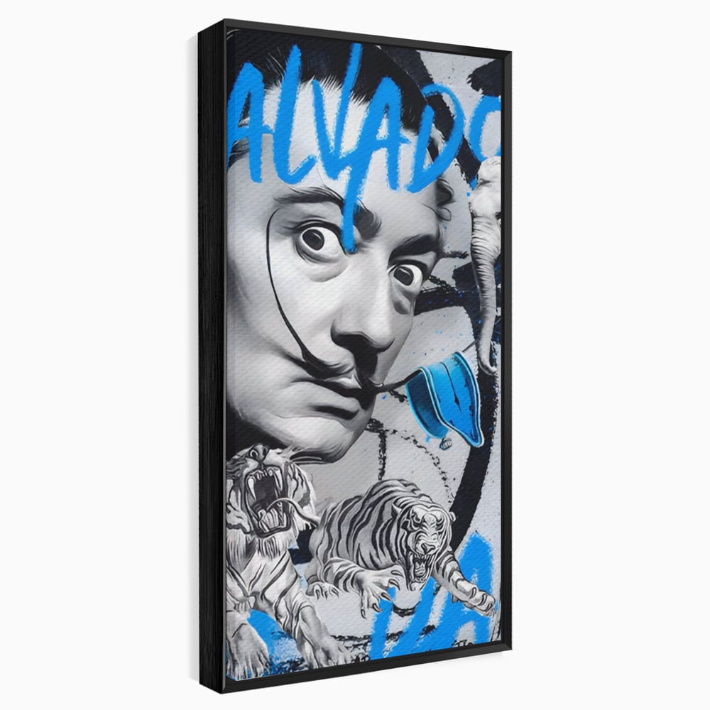 Tablou Canvas Premium LuxCanva® A1496, Dali Salvador ,  Room, Pictor, Sculptor, Tigru, Elefent, Living, Culori Vibrante