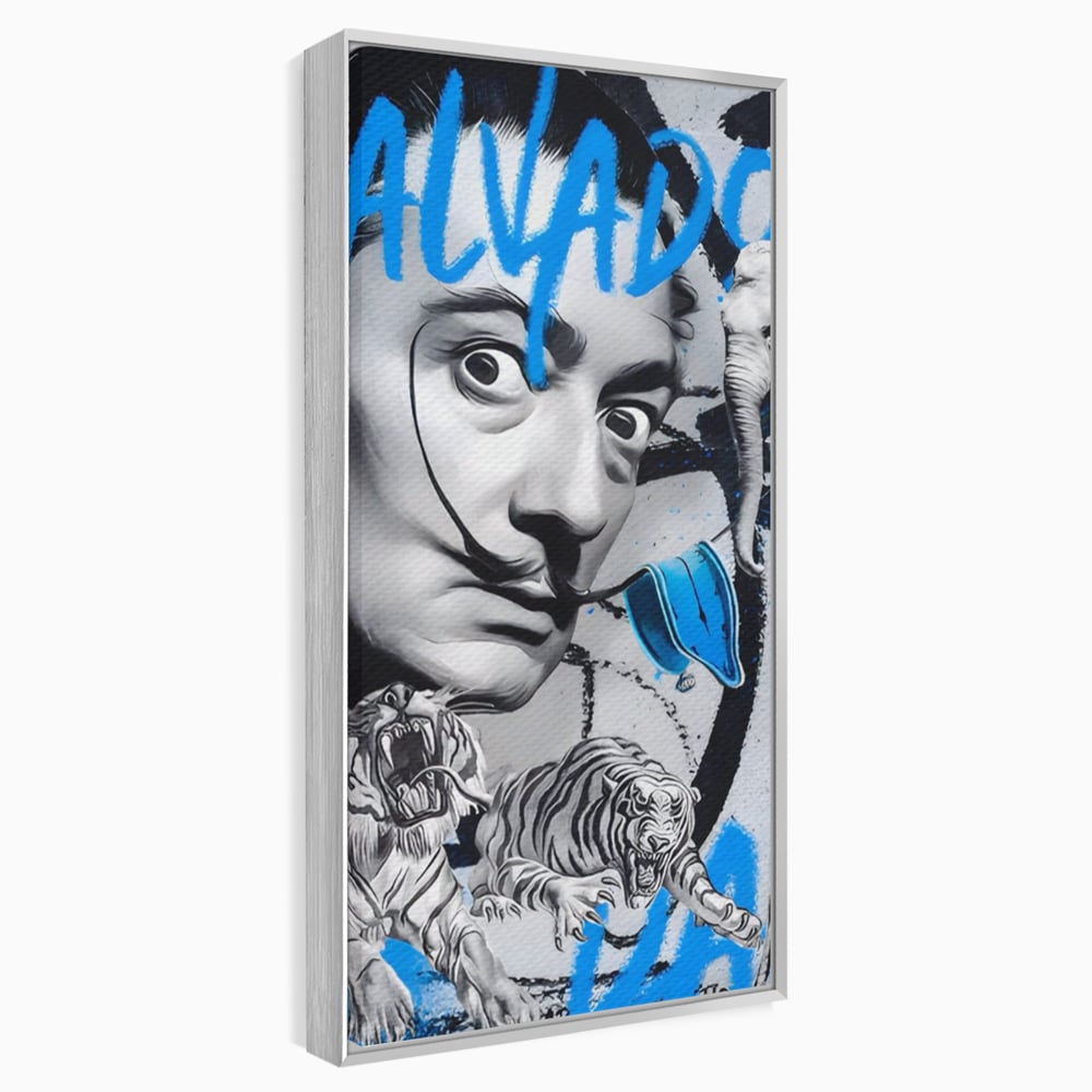 Tablou Canvas Premium LuxCanva® A1496, Dali Salvador ,  Room, Pictor, Sculptor, Tigru, Elefent, Living, Culori Vibrante