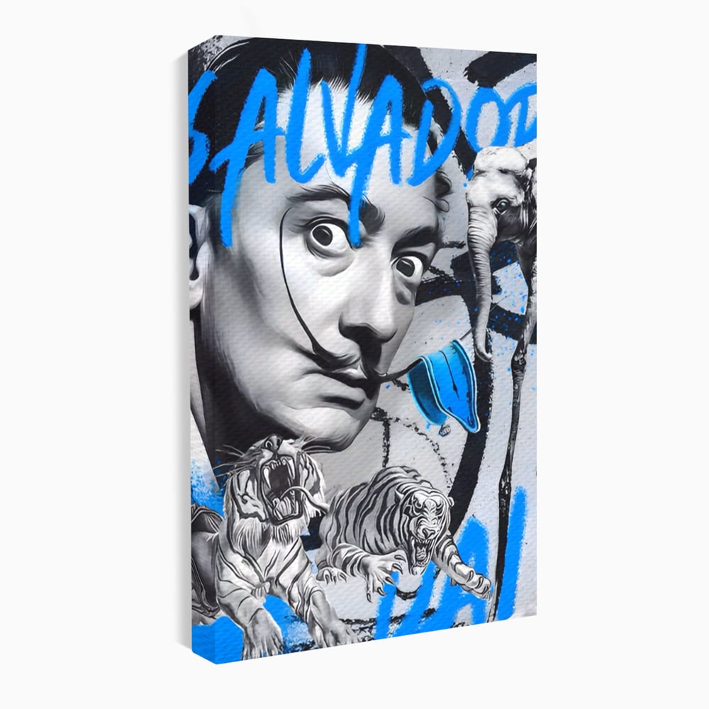 Tablou Canvas Premium LuxCanva® A1496, Dali Salvador ,  Room, Pictor, Sculptor, Tigru, Elefent, Living, Culori Vibrante