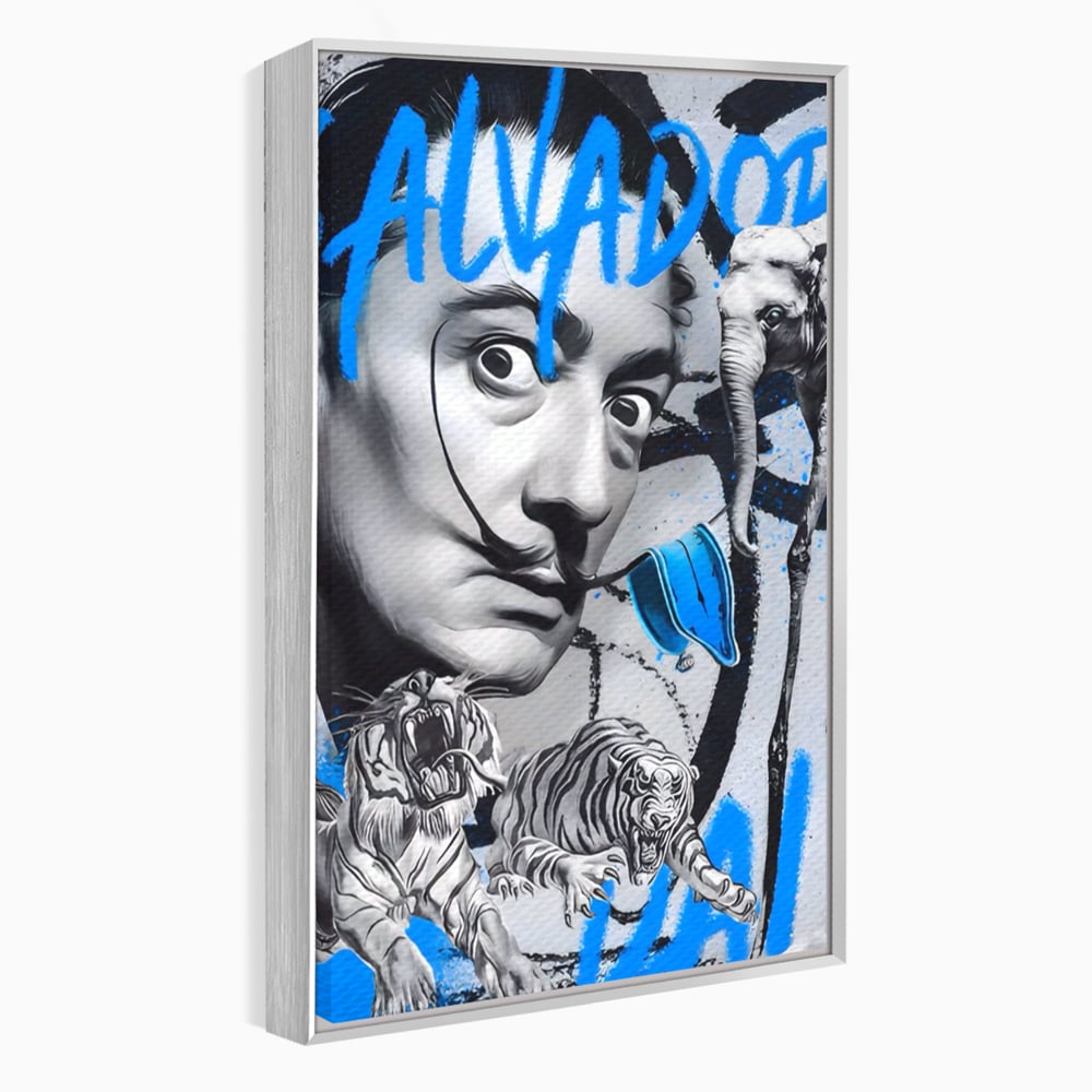 Tablou Canvas Premium LuxCanva® A1496, Dali Salvador ,  Room, Pictor, Sculptor, Tigru, Elefent, Living, Culori Vibrante