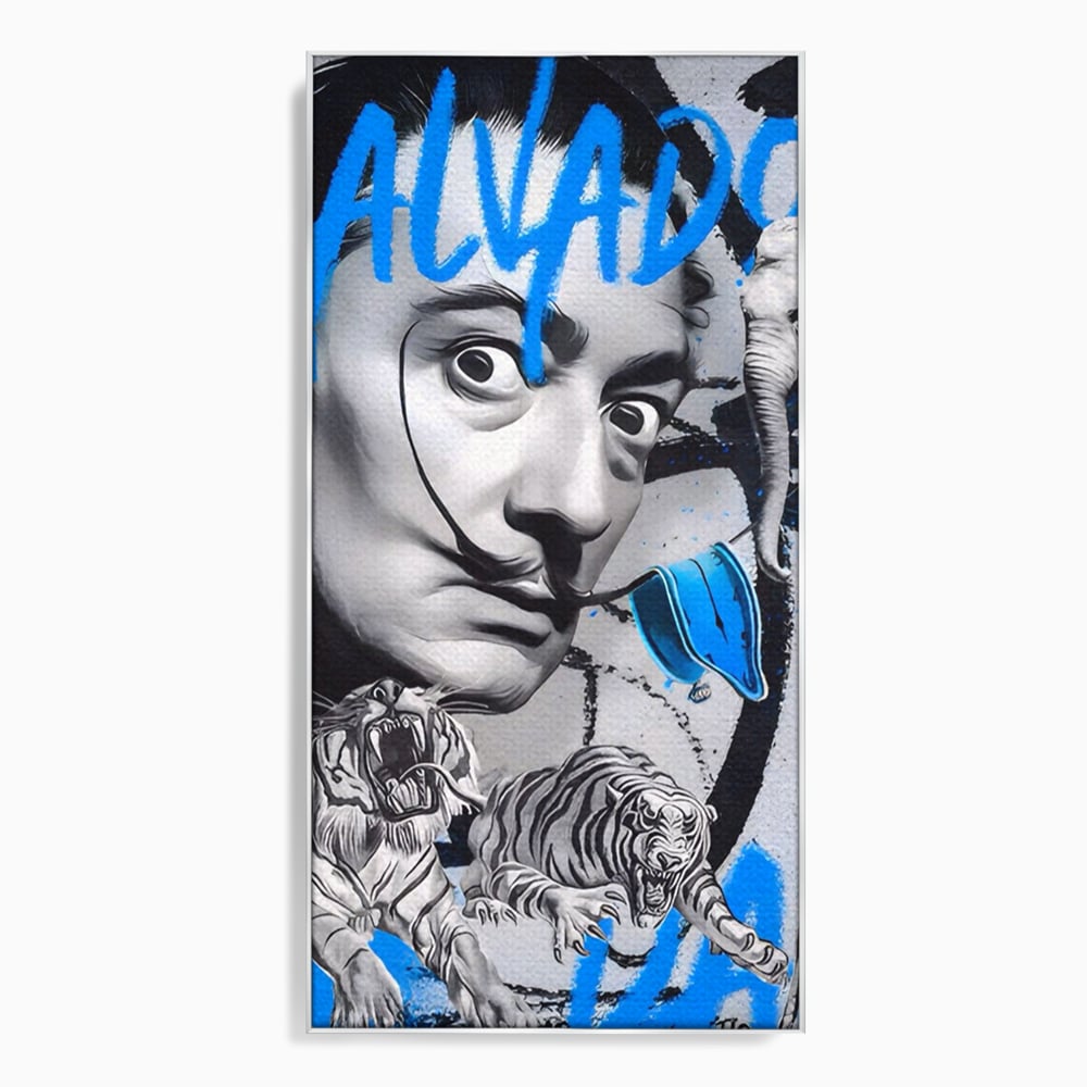 Tablou Canvas Premium LuxCanva® A1496, Dali Salvador ,  Room, Pictor, Sculptor, Tigru, Elefent, Living, Culori Vibrante