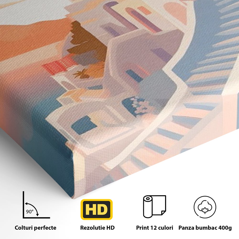 Leinwandbilder Premium LuxCanva® A1502, Die Kirche, Schlafzimmer, Kirche, Kirche, Stadt, Architektur, Sonnenuntergang, Zimmer, kräftige Farben