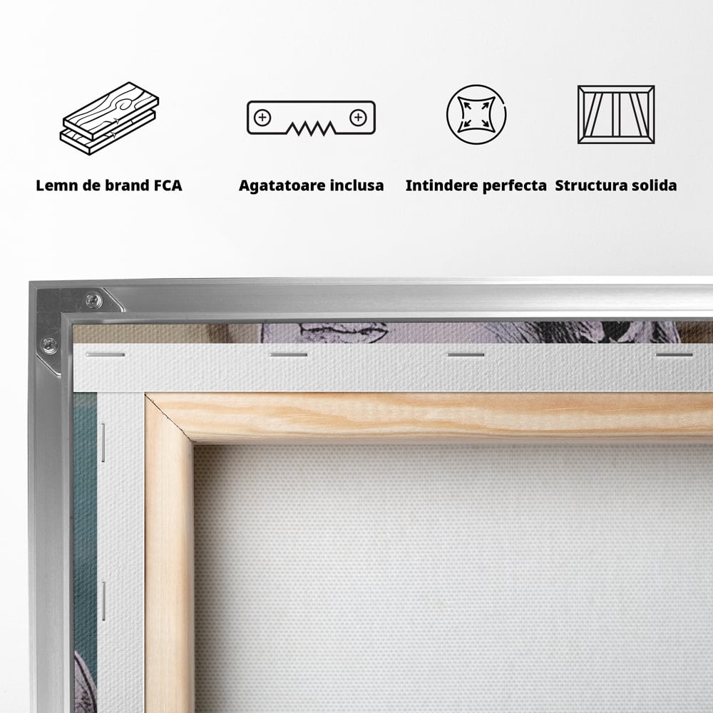 Tablou Canvas Premium LuxCanva® A1503, I Love Life , Dormitor, Copil, Inocenta, Ochelari, Inima, Room, Culori Vibrante