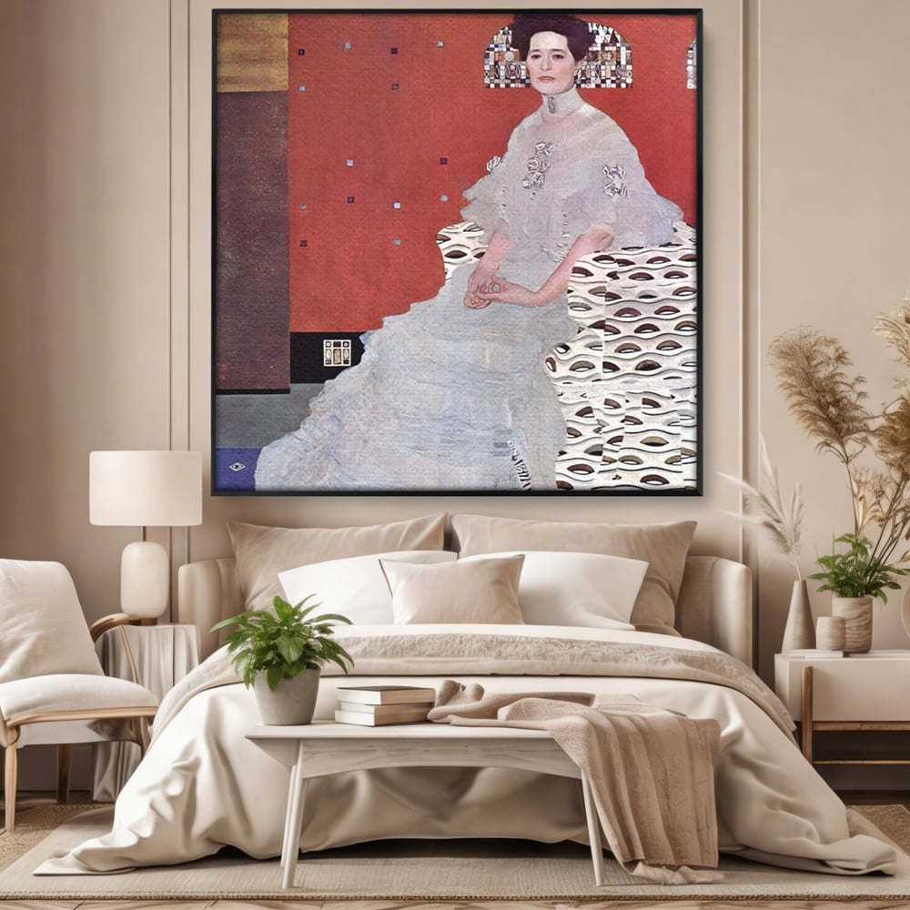 Tablou Canvas Premium LuxCanva® A1510, Fritza Riedler , Klimt, Artist, Opera, Pictura, Room, Culori Vibrante