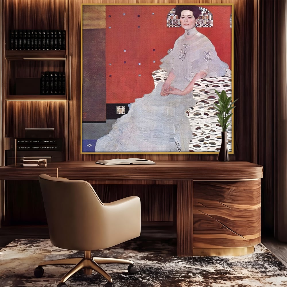 Tablou Canvas Premium LuxCanva® A1510, Fritza Riedler , Klimt, Artist, Opera, Pictura, Room, Culori Vibrante