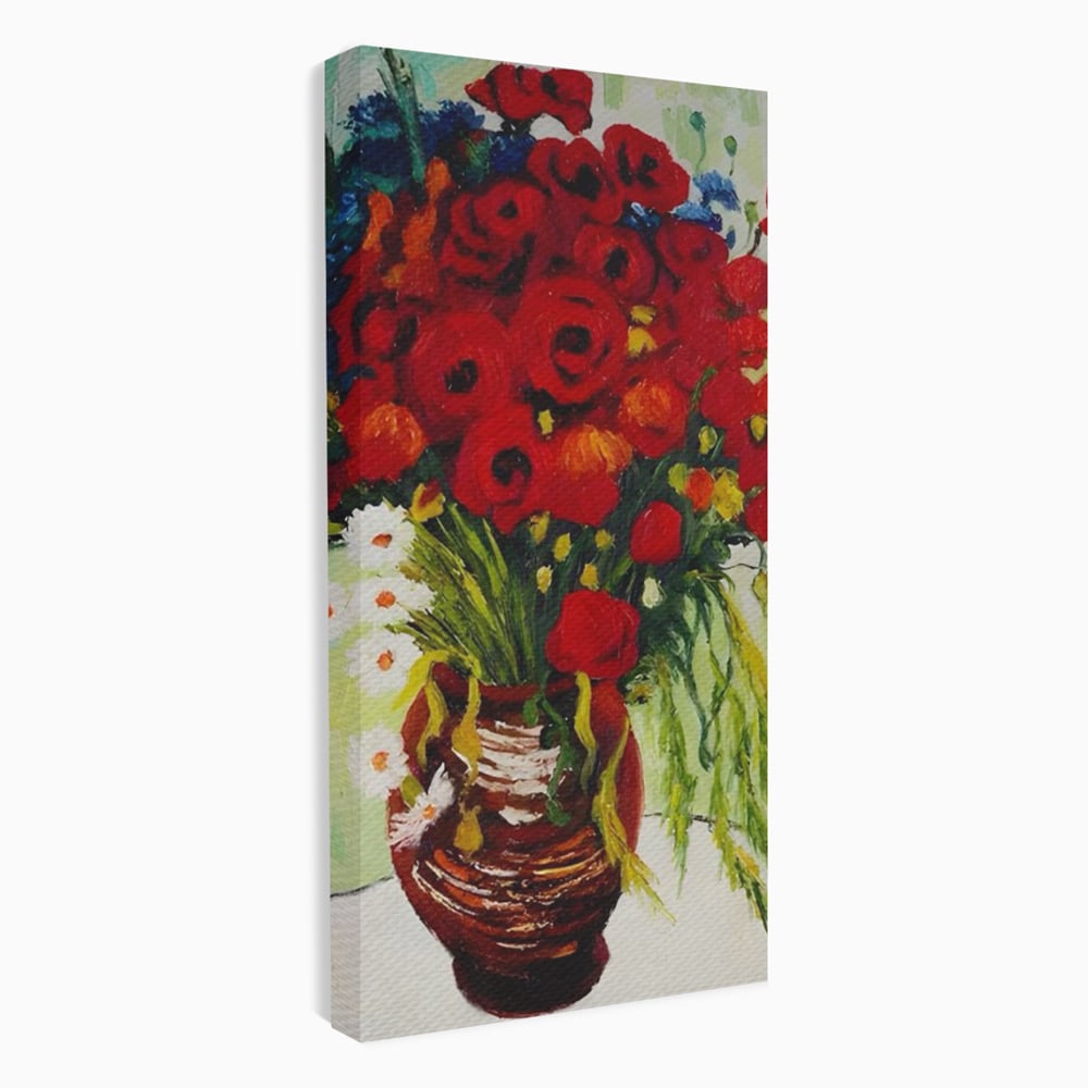 Canvas Wall Art Canvas Wall Art Premium LuxCanva® A1511, Gänseblümchen und Gänseblümchen , Kunstgalerie, Van Gogh, Gemälde, Blumen, Blumen, Oper, Wohnen, lebendige Farben