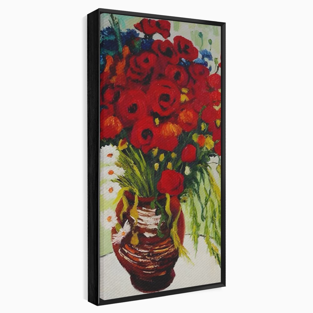 Canvas Wall Art Canvas Wall Art Premium LuxCanva® A1511, Gänseblümchen und Gänseblümchen , Kunstgalerie, Van Gogh, Gemälde, Blumen, Blumen, Oper, Wohnen, lebendige Farben