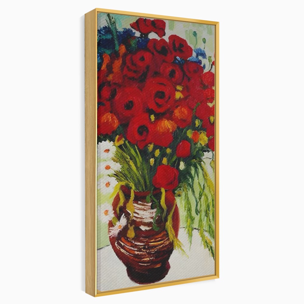 Canvas Wall Art Canvas Wall Art Premium LuxCanva® A1511, Gänseblümchen und Gänseblümchen , Kunstgalerie, Van Gogh, Gemälde, Blumen, Blumen, Oper, Wohnen, lebendige Farben