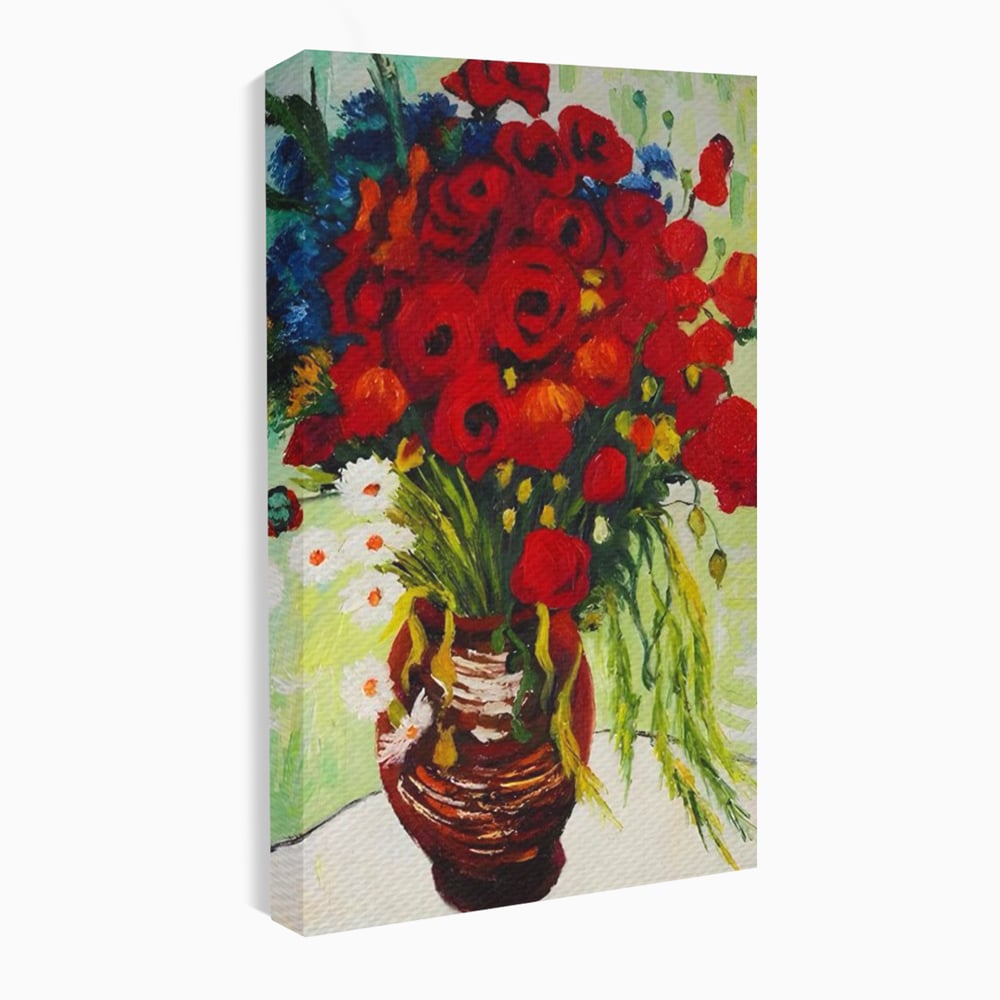 Canvas Wall Art Canvas Wall Art Premium LuxCanva® A1511, Gänseblümchen und Gänseblümchen , Kunstgalerie, Van Gogh, Gemälde, Blumen, Blumen, Oper, Wohnen, lebendige Farben