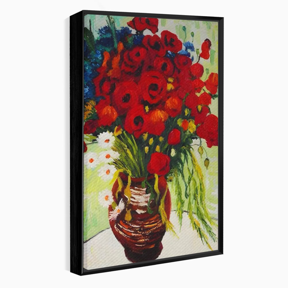 Canvas Wall Art Canvas Wall Art Premium LuxCanva® A1511, Gänseblümchen und Gänseblümchen , Kunstgalerie, Van Gogh, Gemälde, Blumen, Blumen, Oper, Wohnen, lebendige Farben