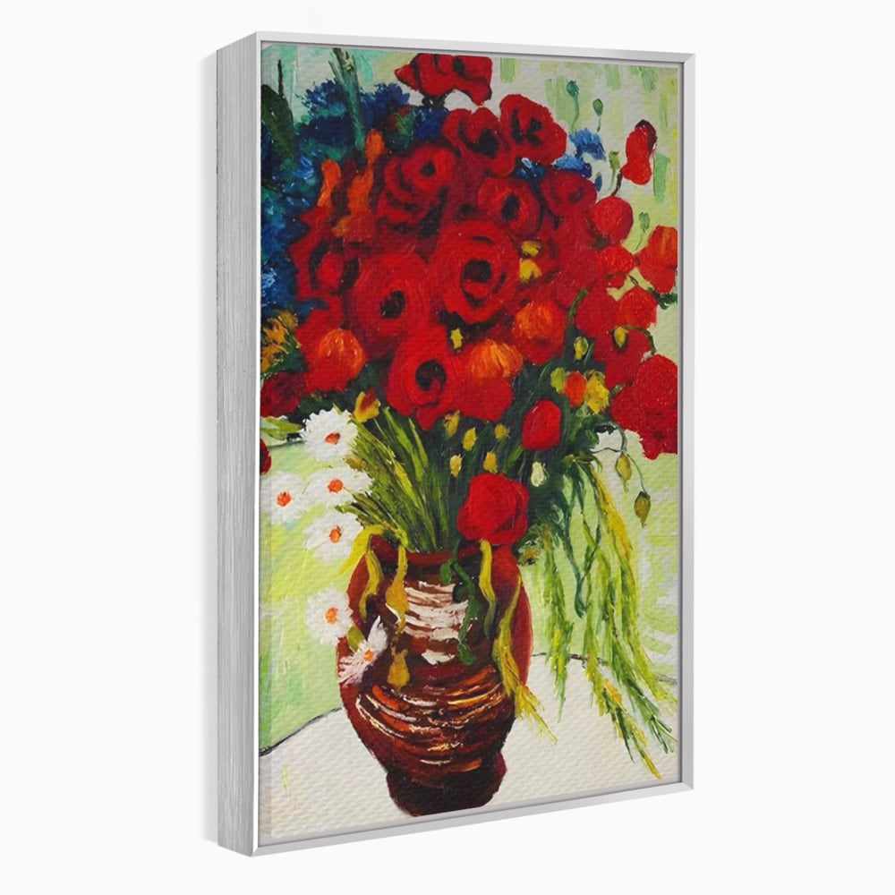 Canvas Wall Art Canvas Wall Art Premium LuxCanva® A1511, Gänseblümchen und Gänseblümchen , Kunstgalerie, Van Gogh, Gemälde, Blumen, Blumen, Oper, Wohnen, lebendige Farben