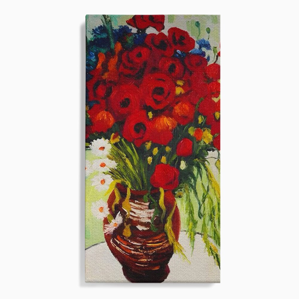 Canvas Wall Art Canvas Wall Art Premium LuxCanva® A1511, Gänseblümchen und Gänseblümchen , Kunstgalerie, Van Gogh, Gemälde, Blumen, Blumen, Oper, Wohnen, lebendige Farben