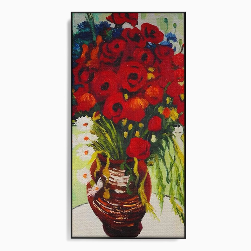 Canvas Wall Art Canvas Wall Art Premium LuxCanva® A1511, Gänseblümchen und Gänseblümchen , Kunstgalerie, Van Gogh, Gemälde, Blumen, Blumen, Oper, Wohnen, lebendige Farben
