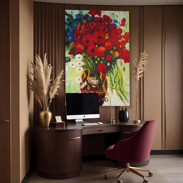 Canvas Wall Art Canvas Wall Art Premium LuxCanva® A1511, Gänseblümchen und Gänseblümchen , Kunstgalerie, Van Gogh, Gemälde, Blumen, Blumen, Oper, Wohnen, lebendige Farben