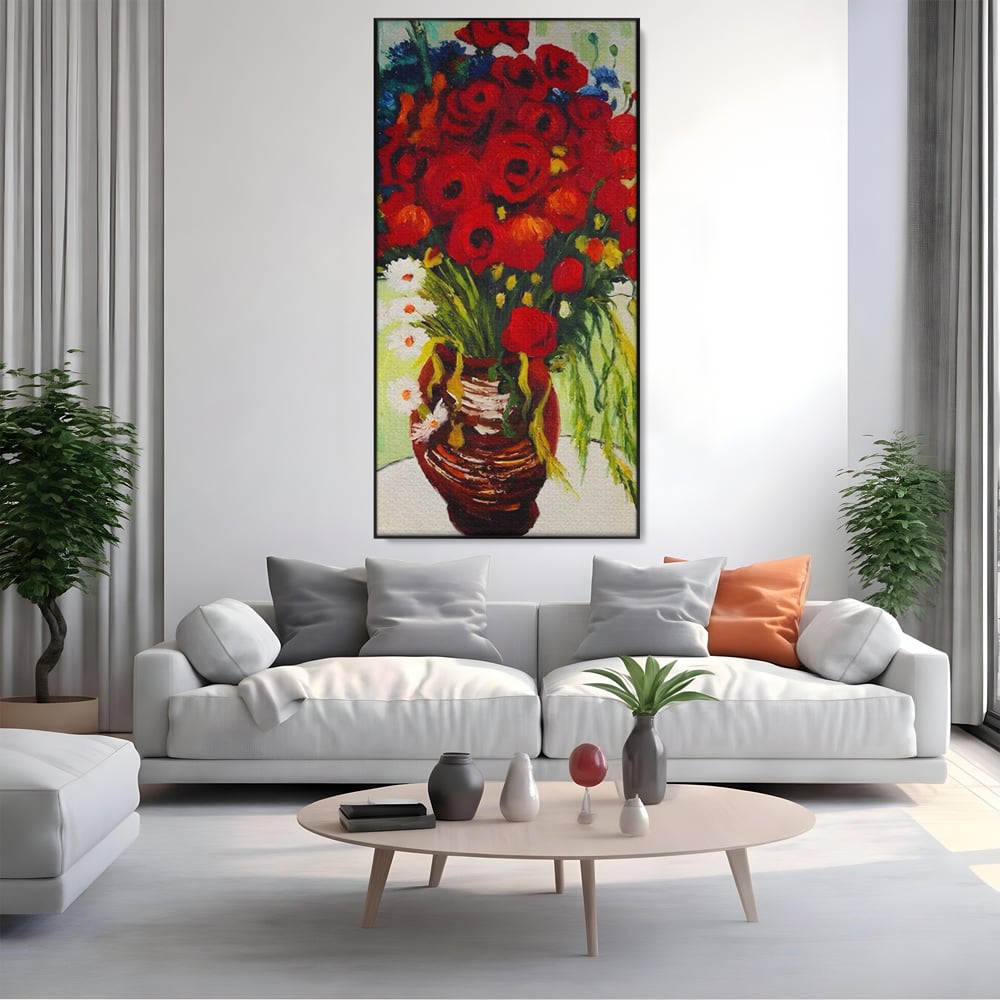 Canvas Wall Art Canvas Wall Art Premium LuxCanva® A1511, Gänseblümchen und Gänseblümchen , Kunstgalerie, Van Gogh, Gemälde, Blumen, Blumen, Oper, Wohnen, lebendige Farben