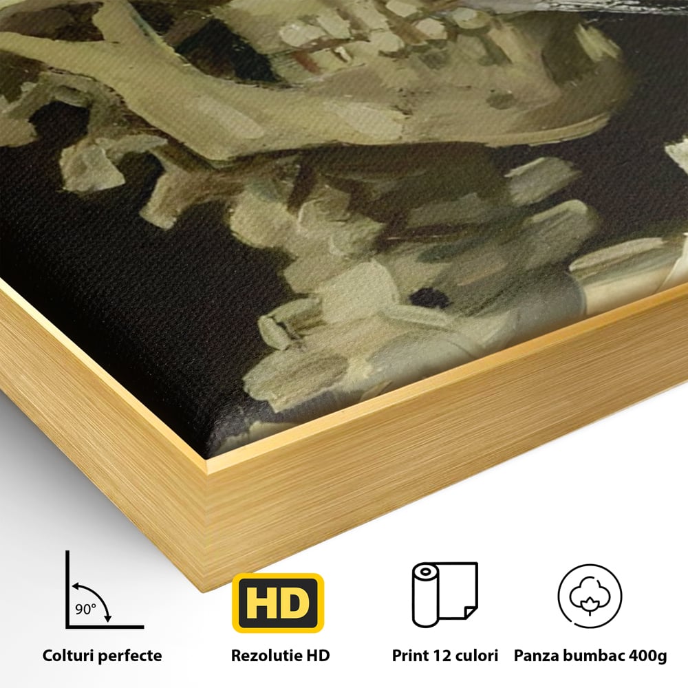 Tablou Canvas Premium LuxCanva® A1513, Skeletons , Room, Tigara, Schelete, Oase, Living, Culori Vibrante
