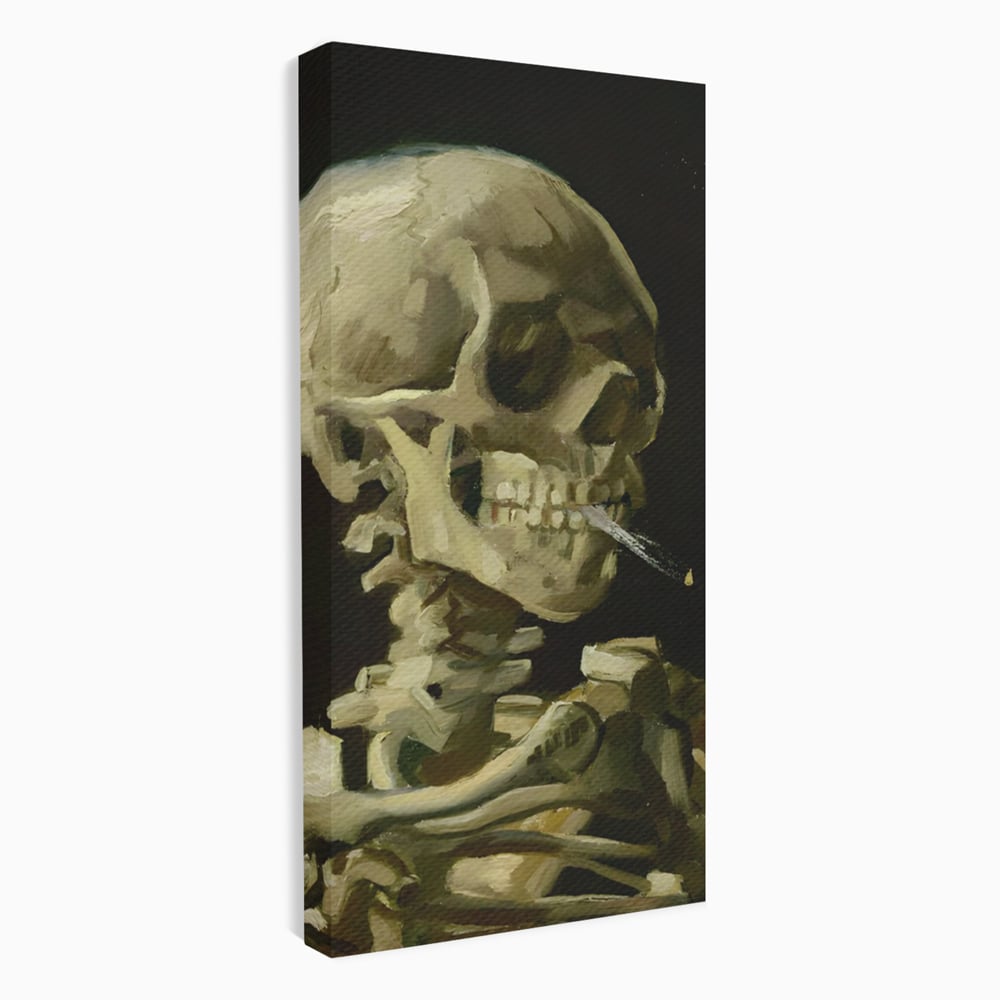 Tablou Canvas Premium LuxCanva® A1513, Skeletons , Room, Tigara, Schelete, Oase, Living, Culori Vibrante