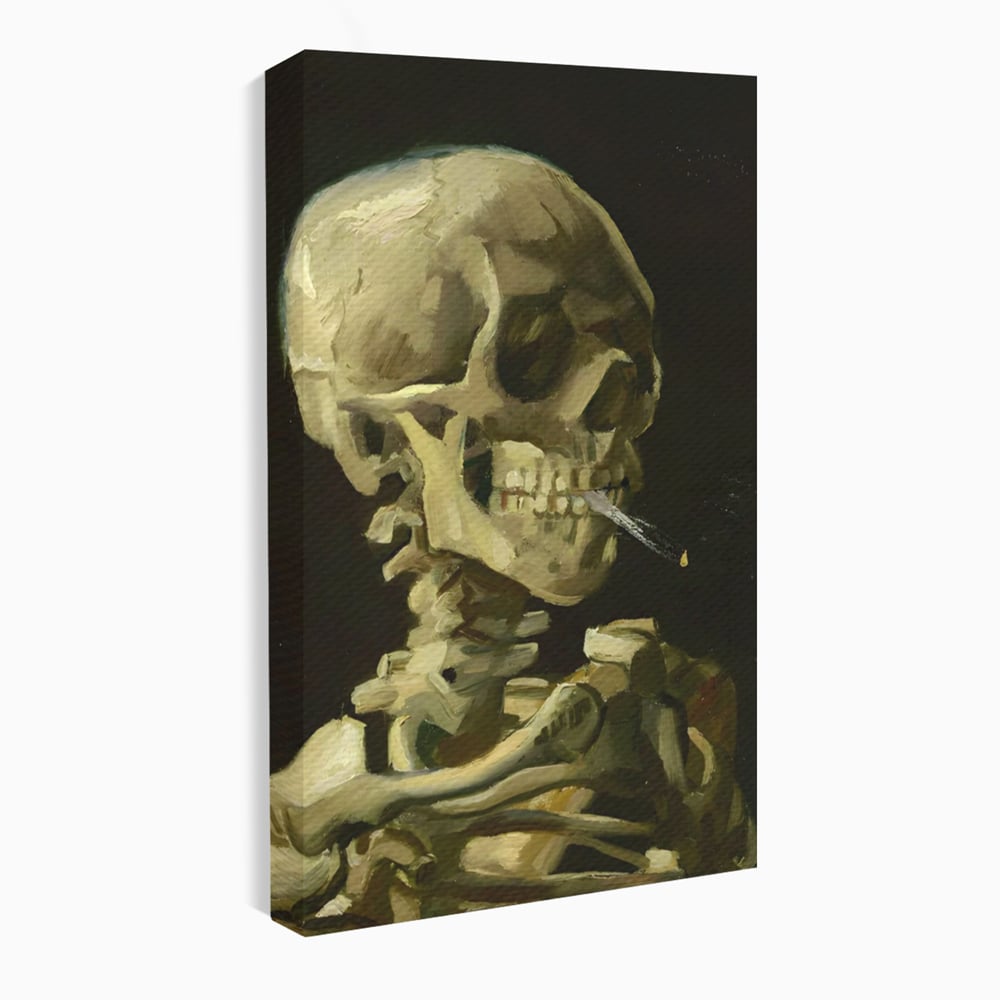 Tablou Canvas Premium LuxCanva® A1513, Skeletons , Room, Tigara, Schelete, Oase, Living, Culori Vibrante