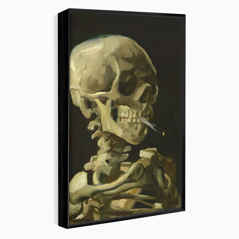 Tablou Canvas Premium LuxCanva® A1513, Skeletons , Room, Tigara, Schelete, Oase, Living, Culori Vibrante