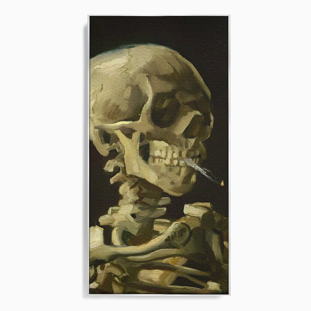 Tablou Canvas Premium LuxCanva® A1513, Skeletons , Room, Tigara, Schelete, Oase, Living, Culori Vibrante