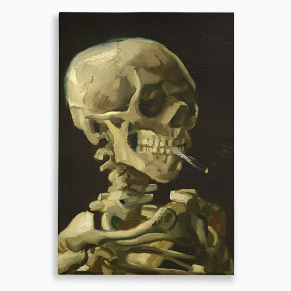 Tablou Canvas Premium LuxCanva® A1513, Skeletons , Room, Tigara, Schelete, Oase, Living, Culori Vibrante