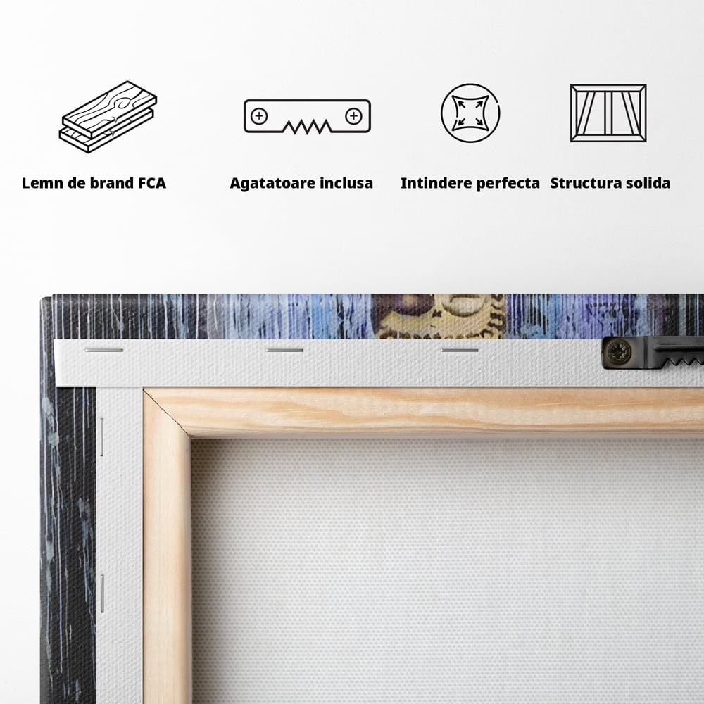 Tablou Canvas Premium LuxCanva® A1519, Zen ,  Room, Statuie, Amuleta, Zeu, Decorativ, Living, Culori Vibrante
