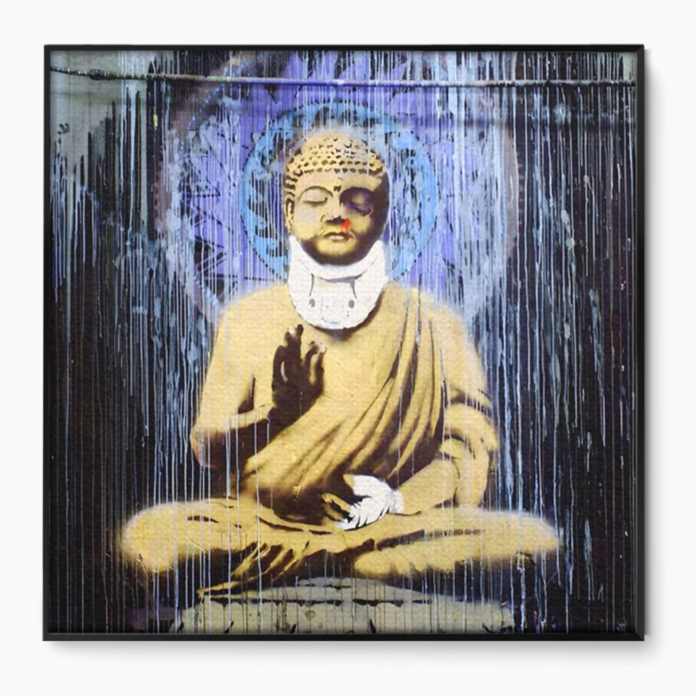 Tablou Canvas Premium LuxCanva® A1519, Zen ,  Room, Statuie, Amuleta, Zeu, Decorativ, Living, Culori Vibrante