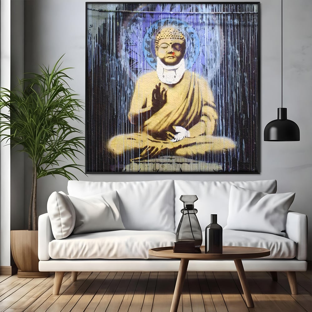 Tablou Canvas Premium LuxCanva® A1519, Zen ,  Room, Statuie, Amuleta, Zeu, Decorativ, Living, Culori Vibrante