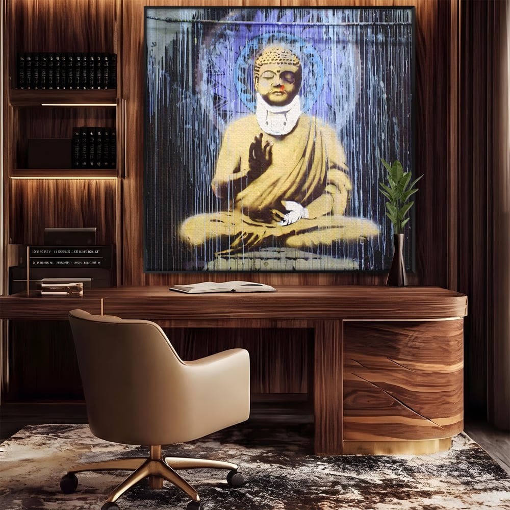 Tablou Canvas Premium LuxCanva® A1519, Zen ,  Room, Statuie, Amuleta, Zeu, Decorativ, Living, Culori Vibrante